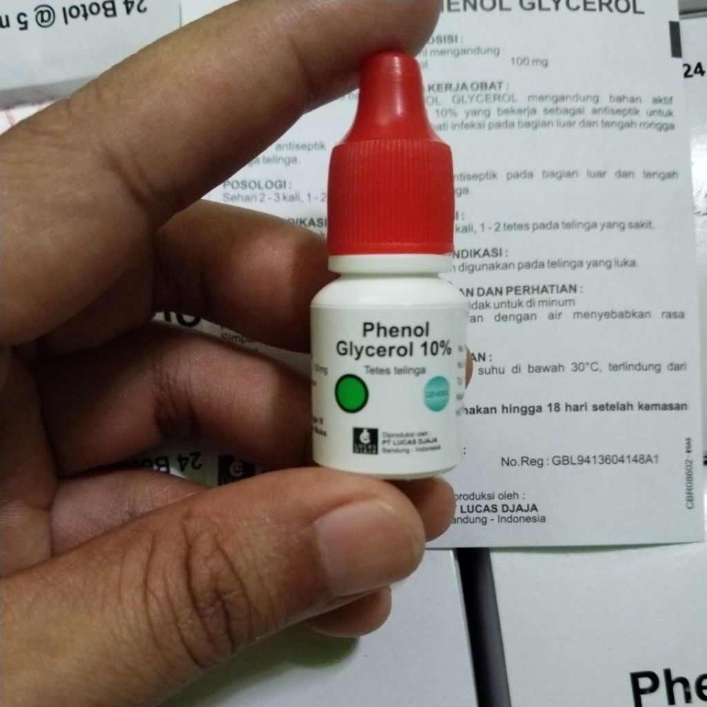 Phenol Glycerol isi @5 ml Obat Tetes Telinga