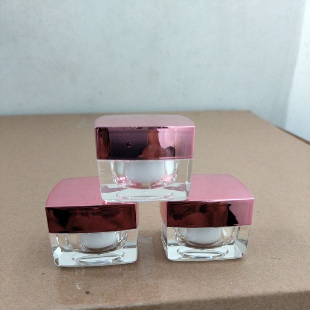 Pot Cream acrylic 10gr Kotak Rose Gold