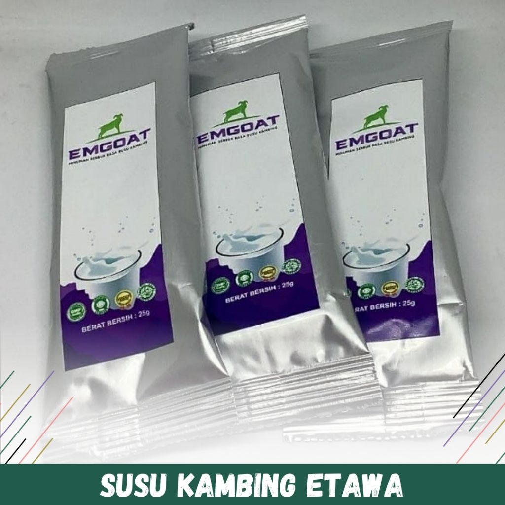Susu kambing Emgoat sachet - susu Emgoat etawa pot - susu Emgoat bergizi tinggi - susu kambing Emgoa