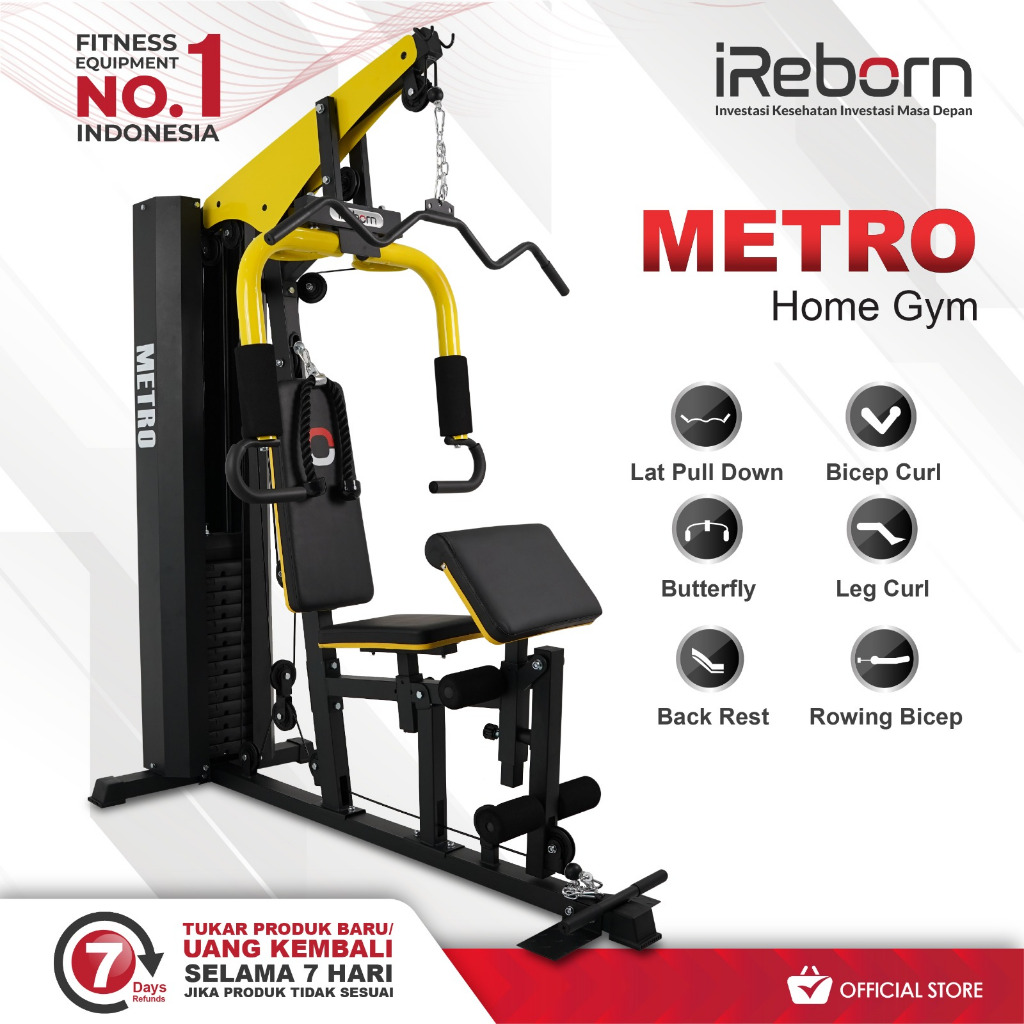 Alat Fitness Home Gym 1sisi 150LBS iReborn Metro (SEMARANG)
