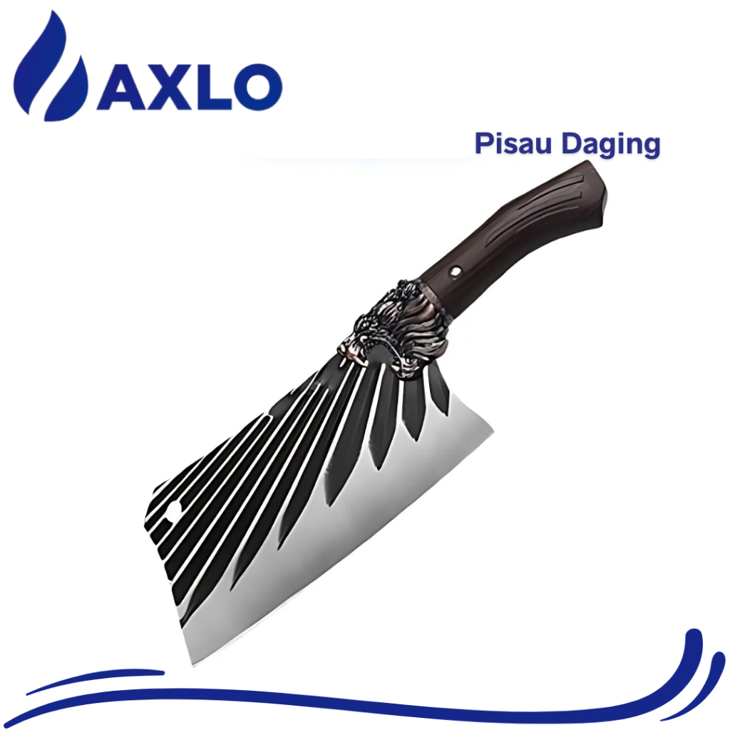Pisau Daging Tajam Cincang Besar Pisau Besar Potong Tulang Ayam Stainless Steel Pisau Daging Tulang