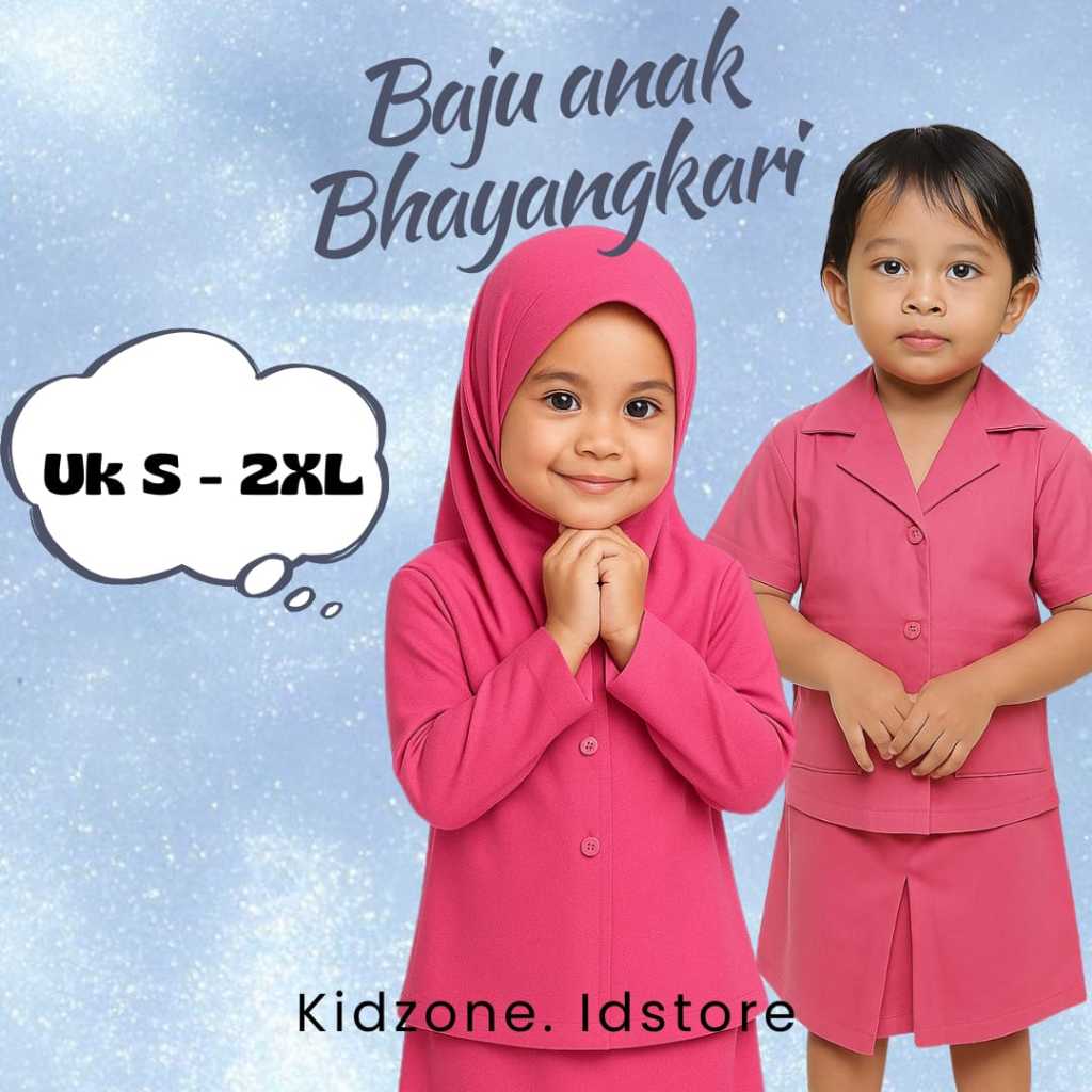 Baju anak BHAYANGKARI / 1 stell baju BHAYANGKARI anak / baju BHAYANGKARI anak muslim