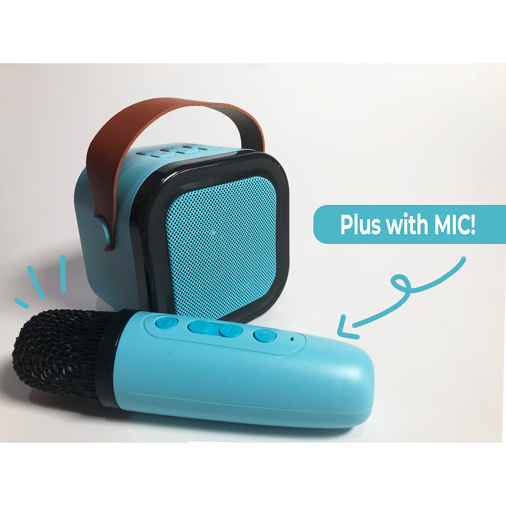 Speaker Portable Bluetooth 2 Inch Mic Wireless Karaoke