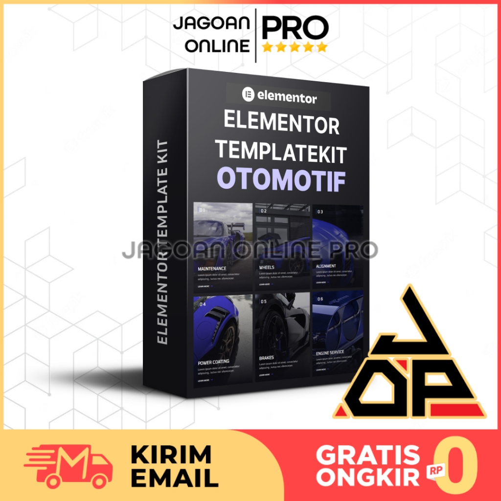 TEMPLATE KIT OTOMOTIF ELEMENTOR - Template Premium Ready Import untuk Elementor Wordpress