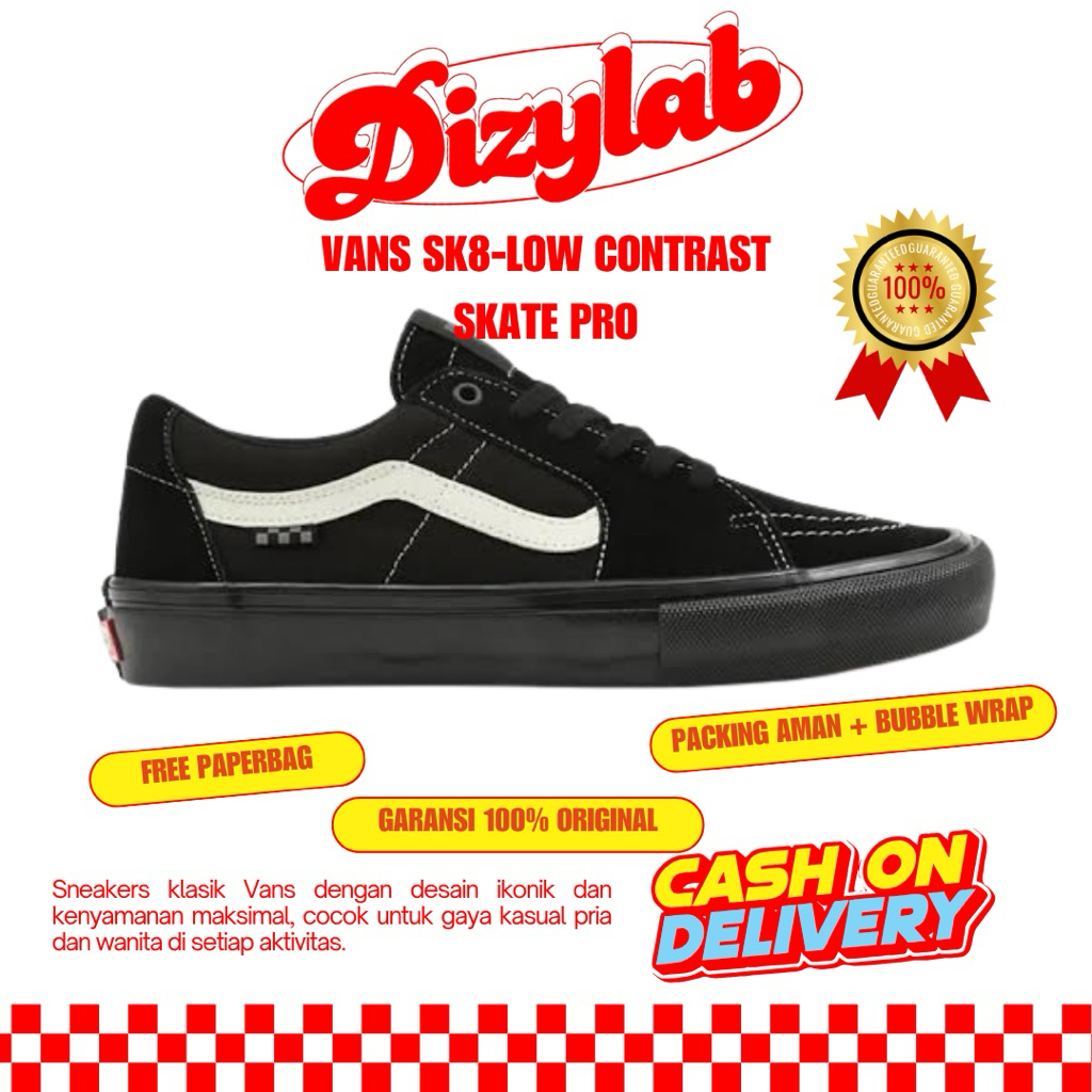 V4NS SK8-LOW SKATE PRO CONTRAST