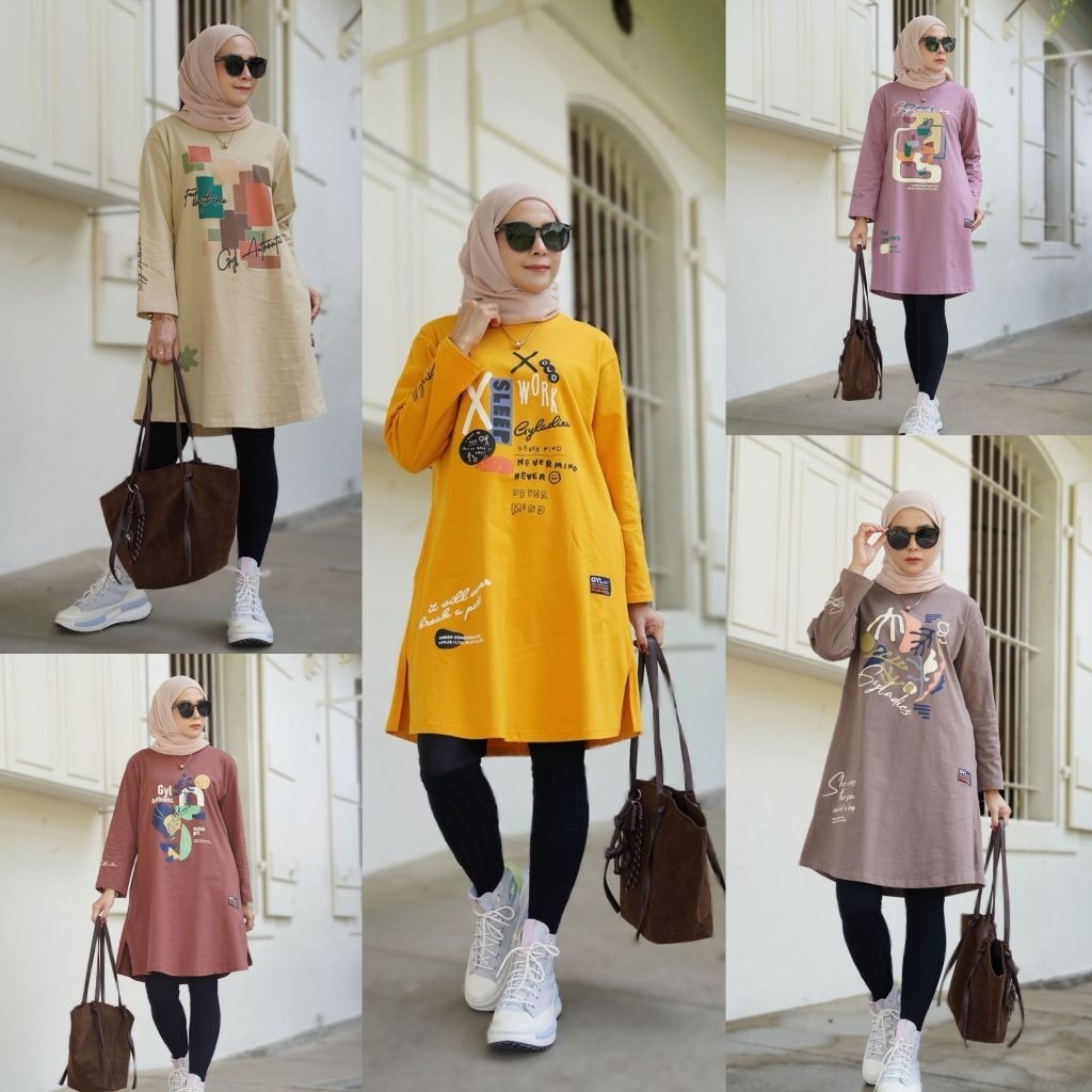 TUNIK BAHAN KAOS COMBED20S PREMIUM by.gyl