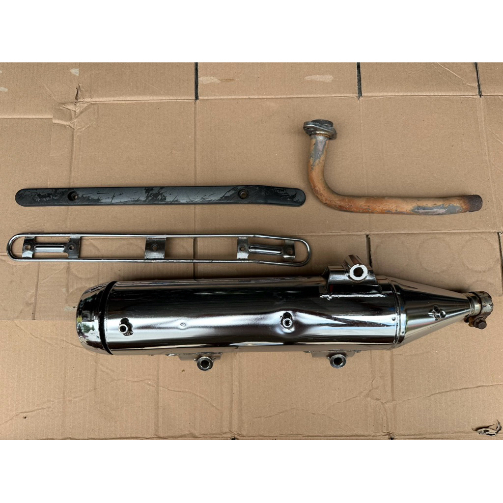 Knalpot Nouvo Lele Sporty Ori Copotan Motor Kondisi Sesuai Foto Kelangkapan Sesuai Foto