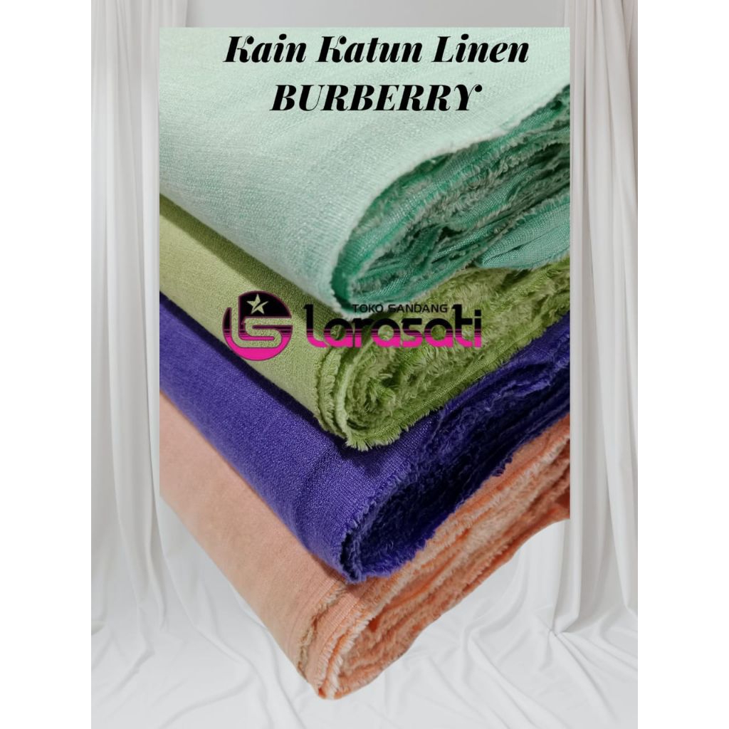 Kain katun linen polos