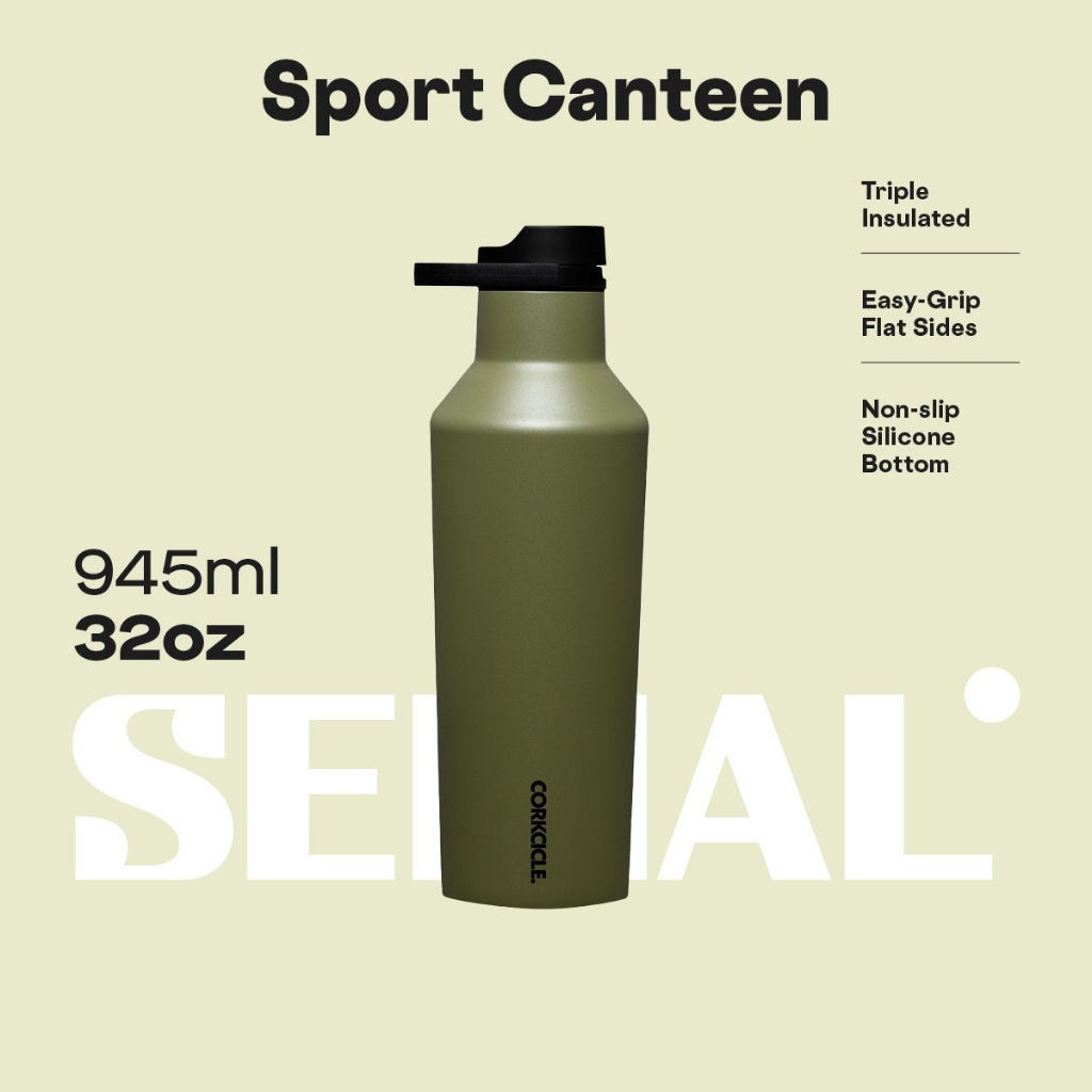 CORKCICLE Sport Canteen 32oz - Olive