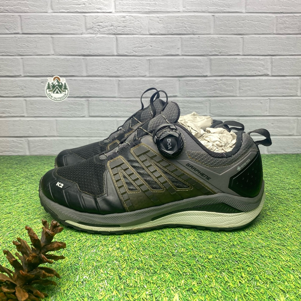 sepatu outdoor hiking gunung K2 Graphene Goretex BOA 40,5