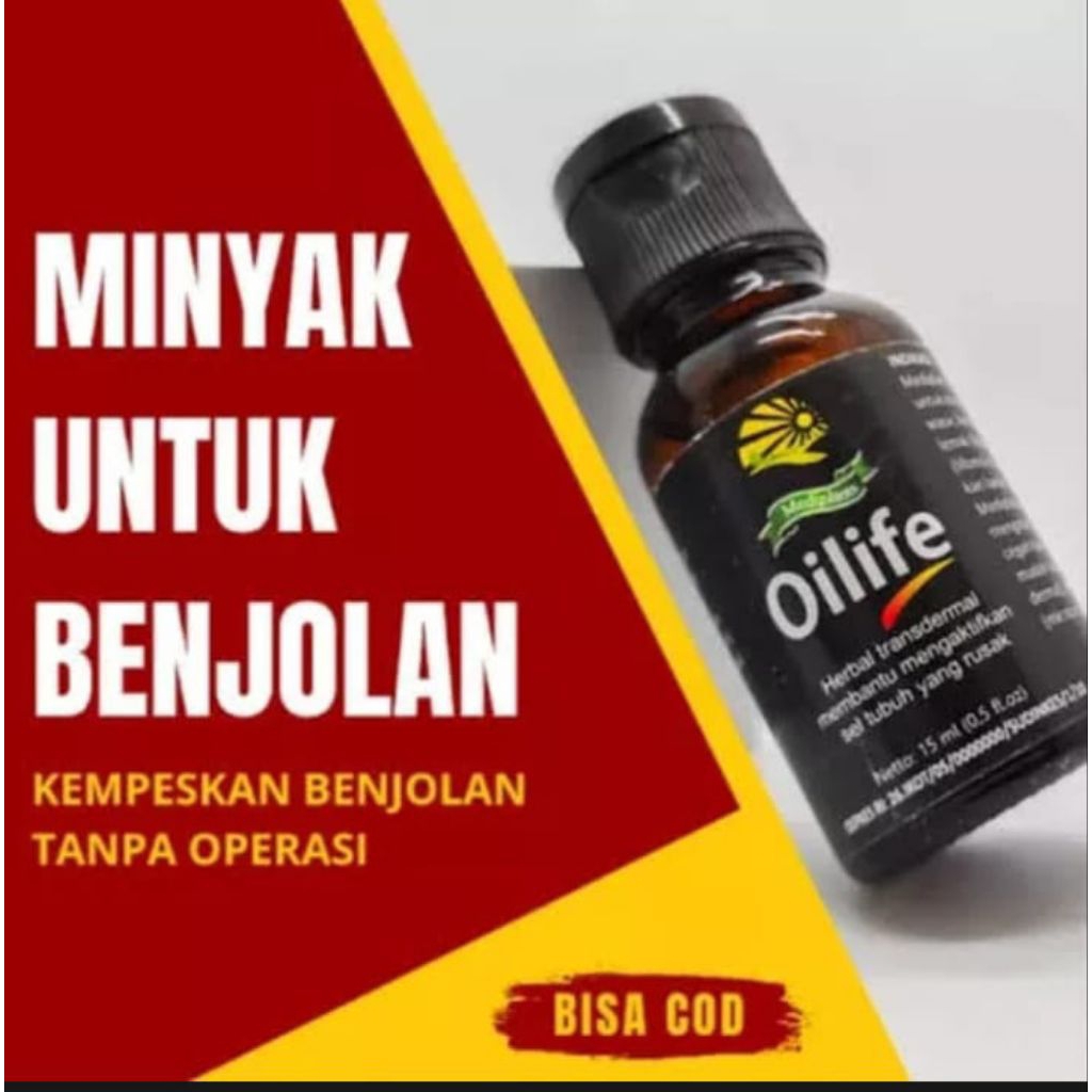 minyak oles benjolan oilife 3x oles benjolan kempes tanpa operasi