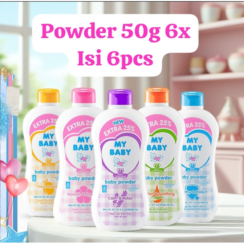 My baby Powder 50g (bedak my baby_bedak bayi)