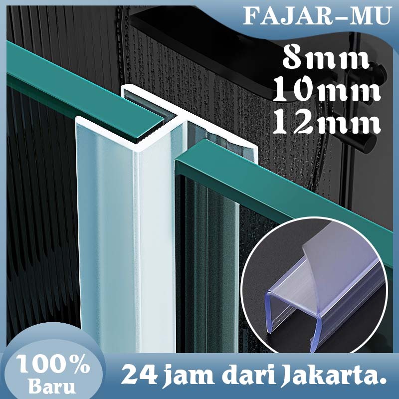 1M Lis Sela Penutup Celah Pintu jendela Kaca / Karet Pintu Sliding / Seal Pintu Kaca