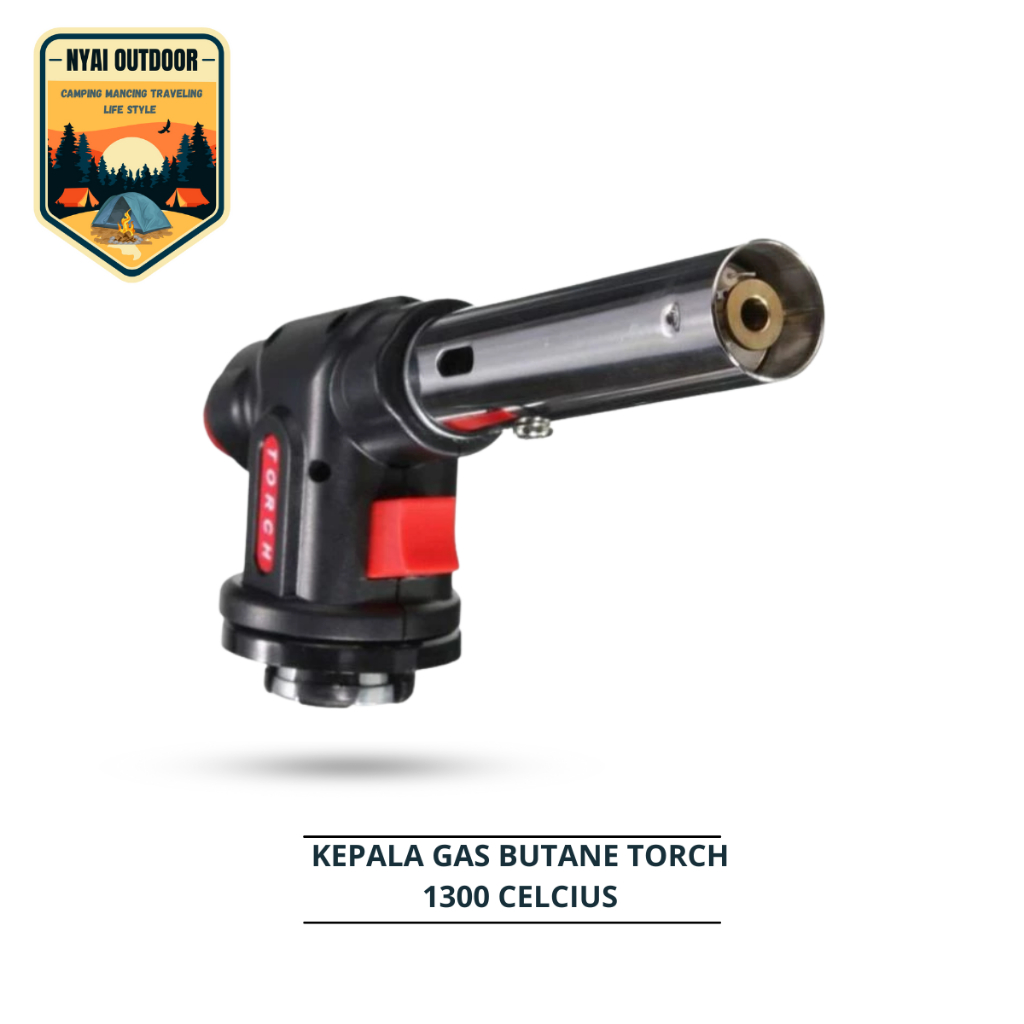 pemantik kepala gas adaptor botol kaleng hicook gas torch baberque