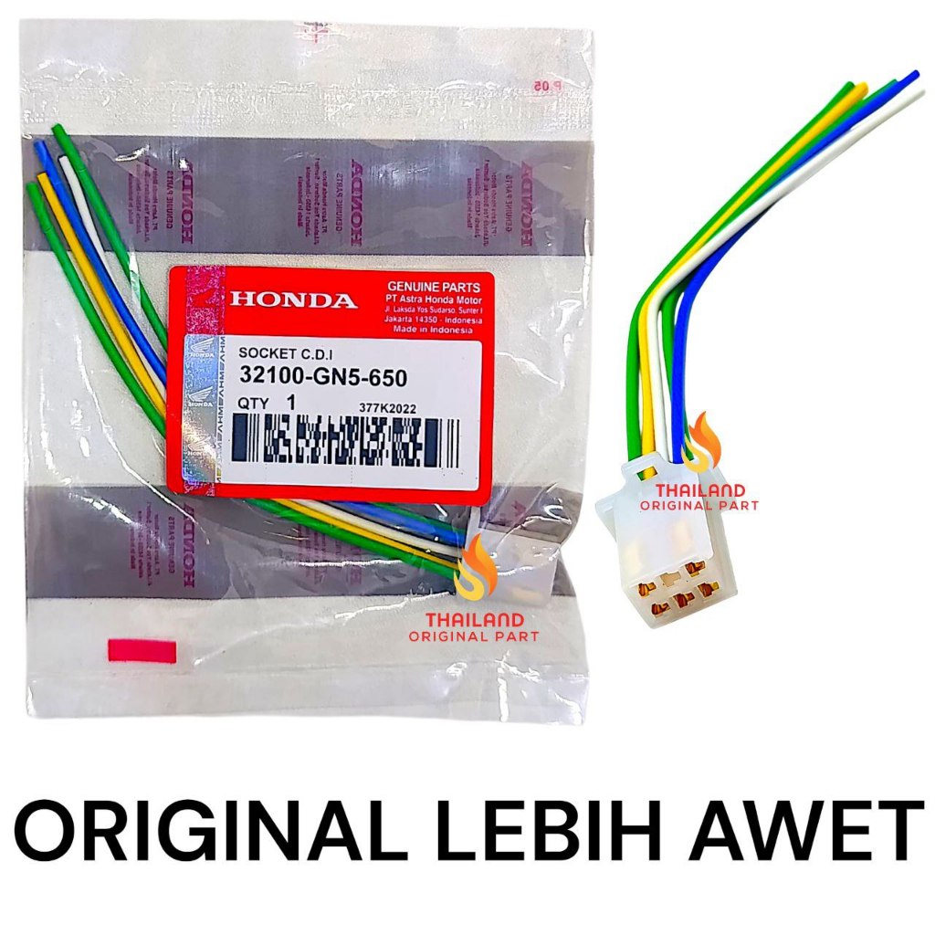 Socket CDI Grand - Soket CDI Grand - Supra 100 Lama - Win 100 GN5 Original Honda AHM KD377