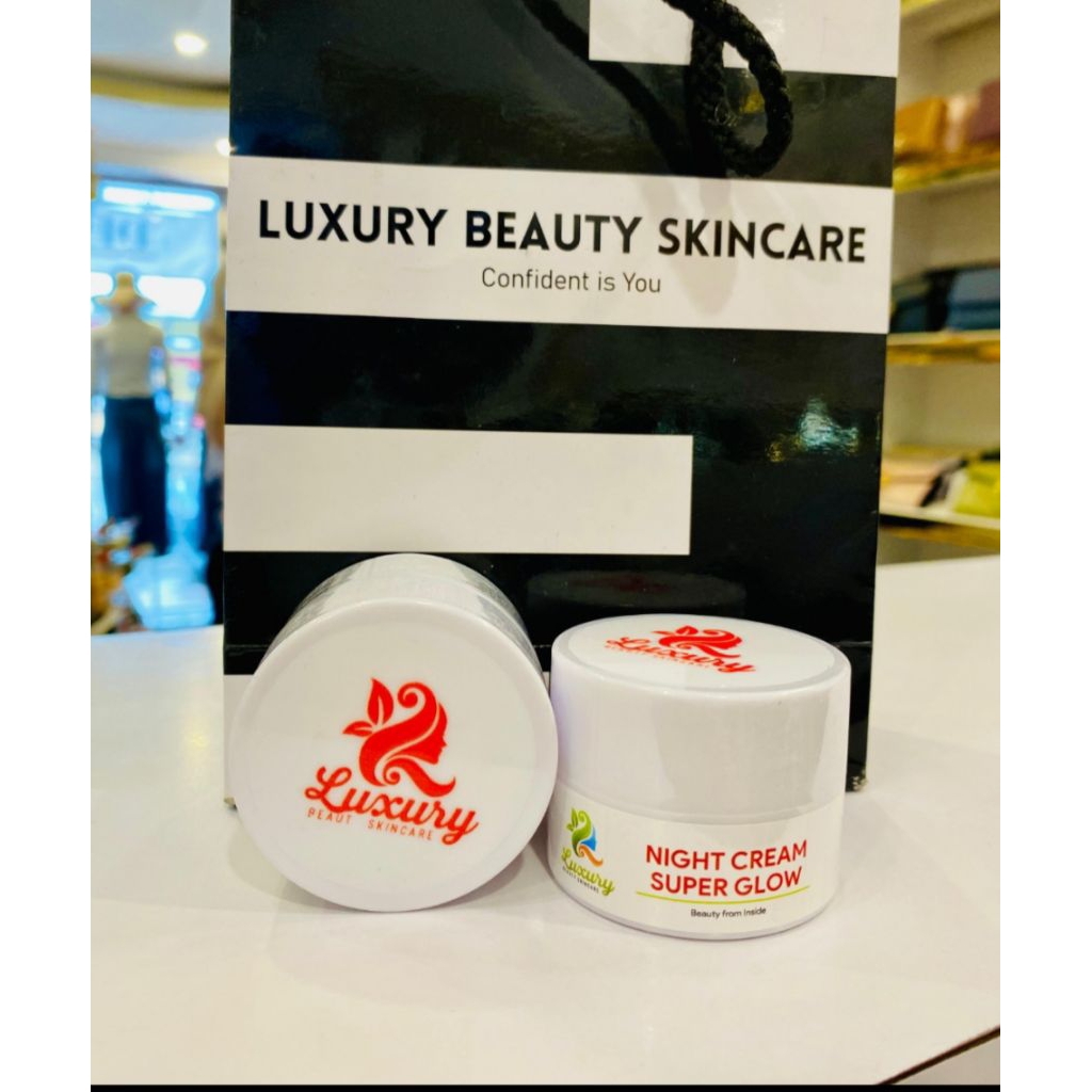 cream malam superglow Luxury beauty