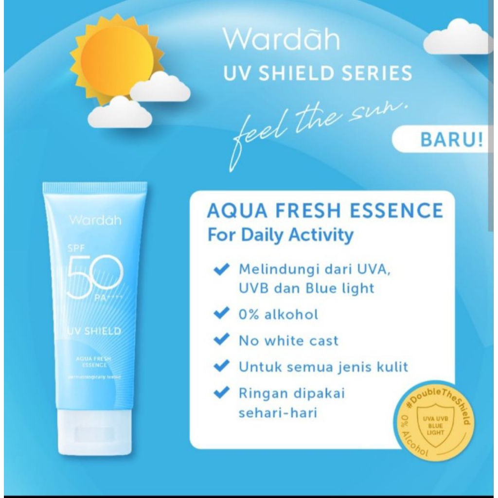 sunscreen wardah uv shield aqua fresh