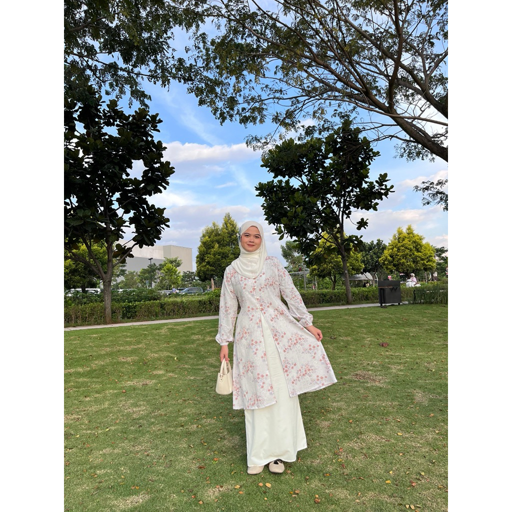 LETTA TUNIK .. tunik korean style motif simple dan elegan