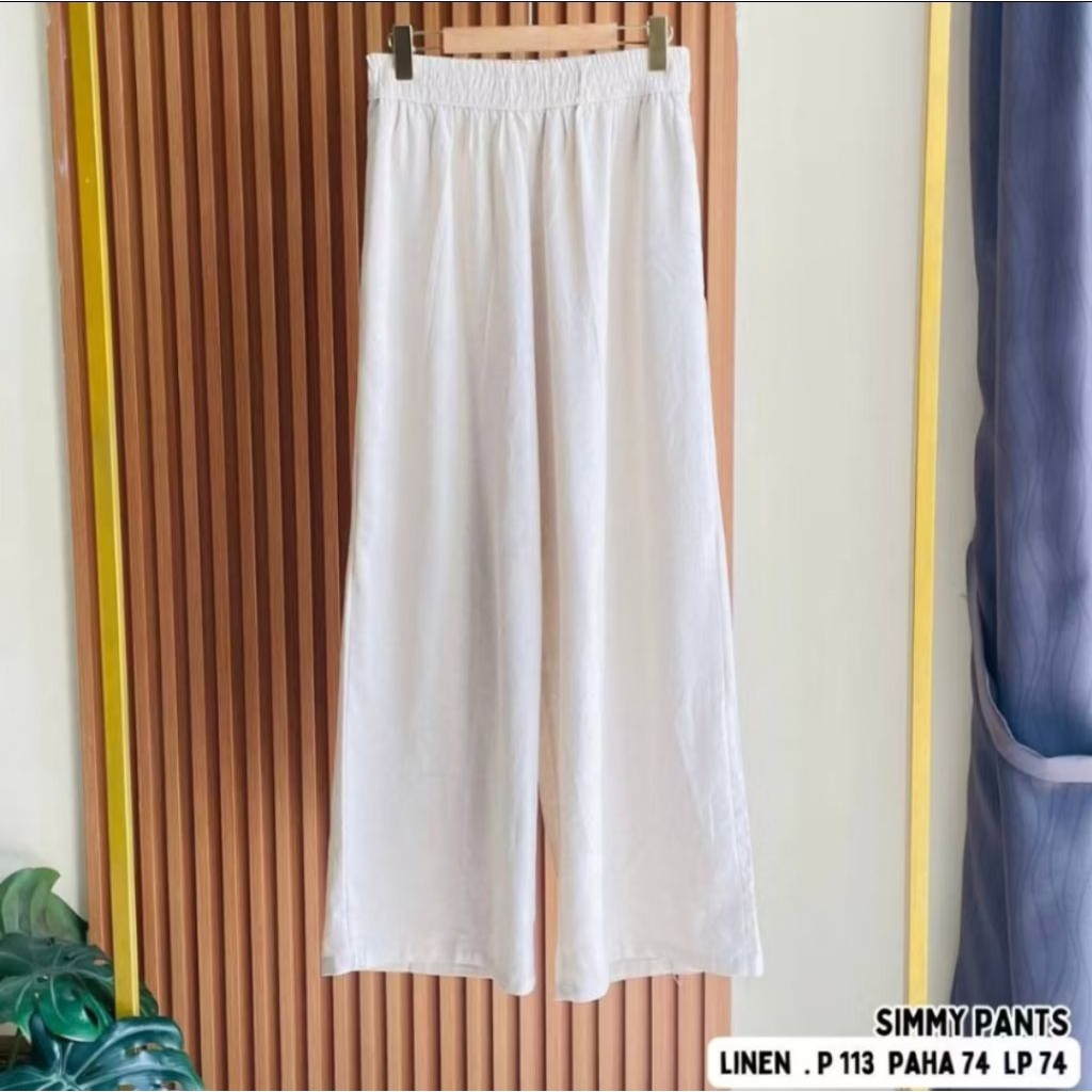 simmy pants kulot putih tulang new