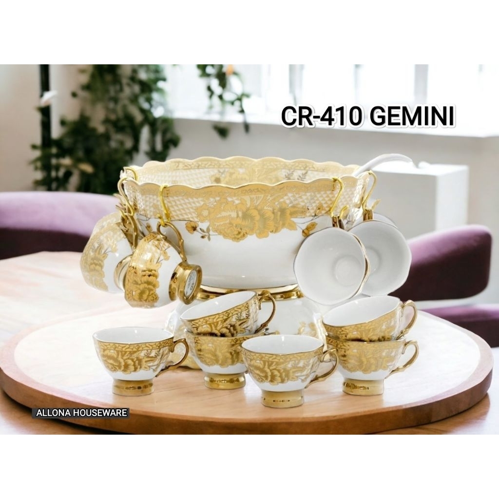 (PACKING KAYU) WADAH ES BUAH / SOP BUAH KERAMIK  VICENZA 410