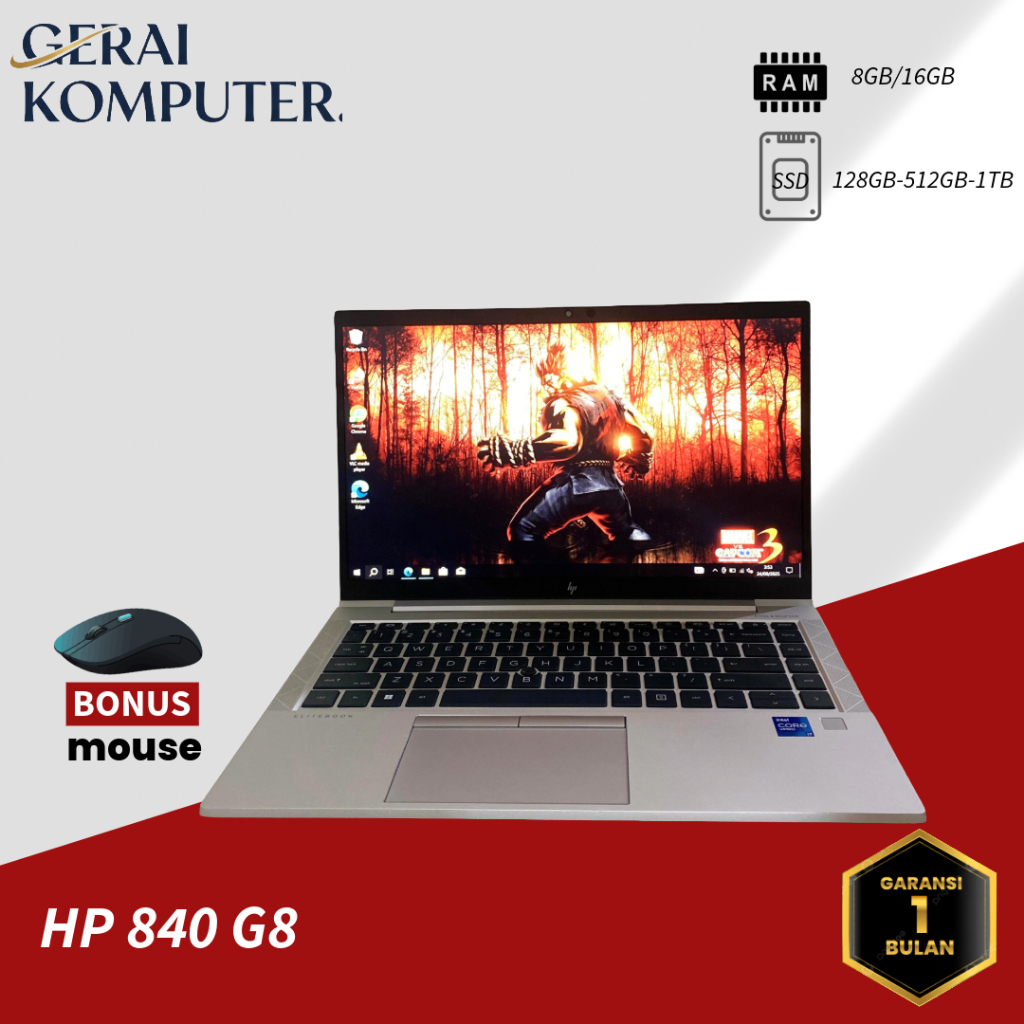 LAPTOP HP Elitebook 840 G6 i7 Gen8 Touchscreen 16GB 512GB 14Inch