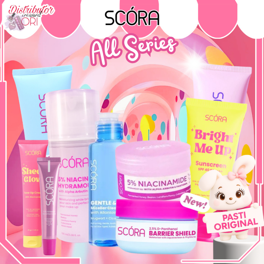 SCORA 5% Niacinamide Hydramoist Gel 100ml / SCORA 1% Salicylic Acid Gentle Low pH Cleanser / SCORA D