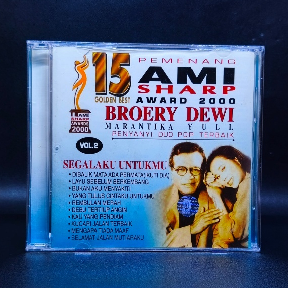 CD BROERY MARANTIKA & DEWI YULL - 15 GOLDEN BEST PENYANYI DUO POP TERBAIK VOL 2