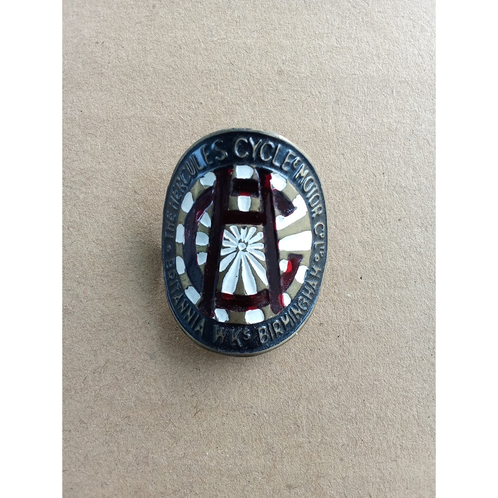 Emblem plat merk sepeda onthel Hercules alumunium