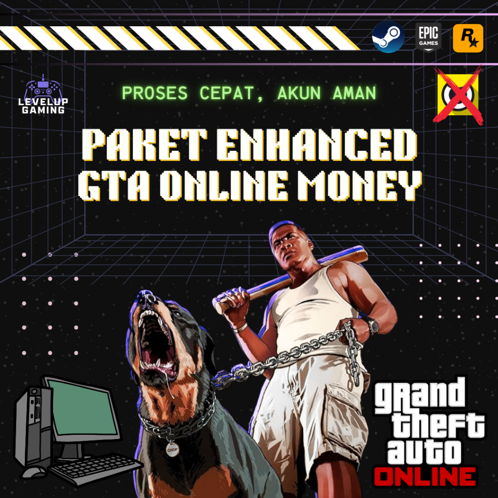 Paket Ekonomis Uang GTA 5 Enhanced Online Duit Grand Theft Auto V Game PC