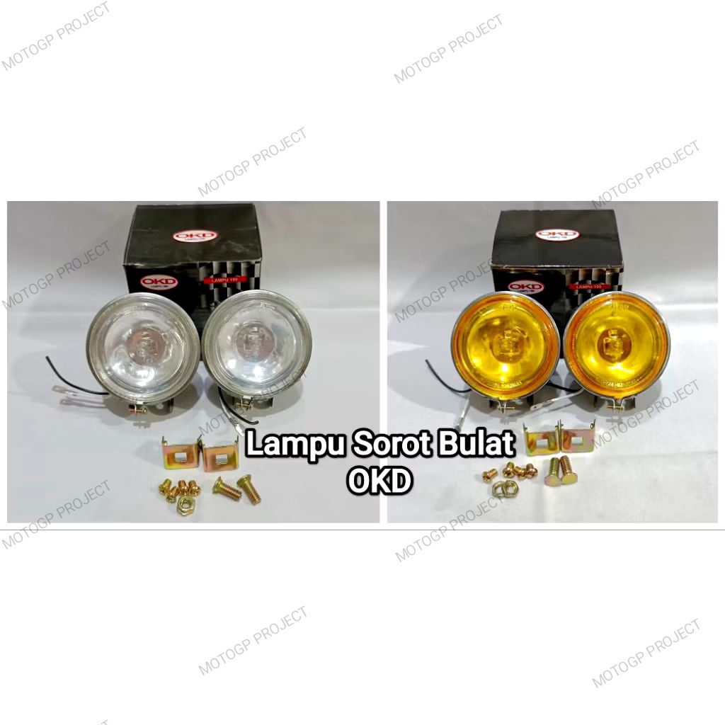 LAMPU KABUT MOTOR / LAMPU KABUT BULAT / LAMPU SOROT BULAT FLOGLAMP