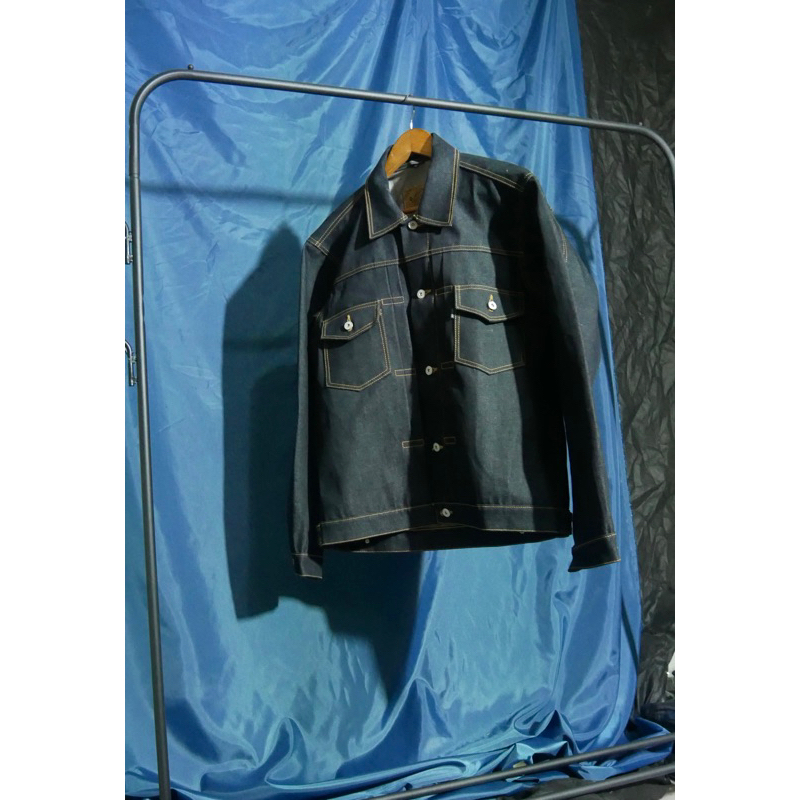 JAKET TYPE2 YELOW STICH 15oz