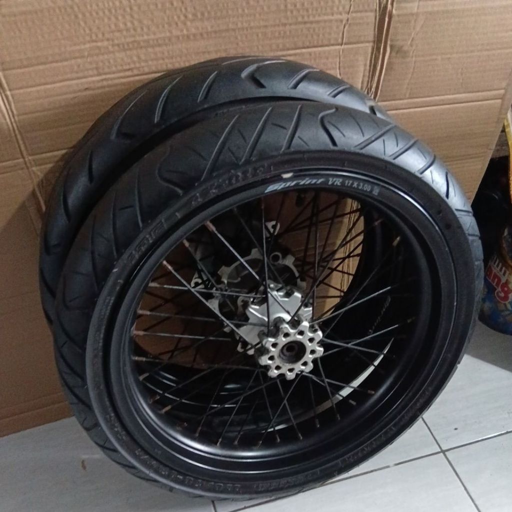 roda supermoto crf 150L bekas