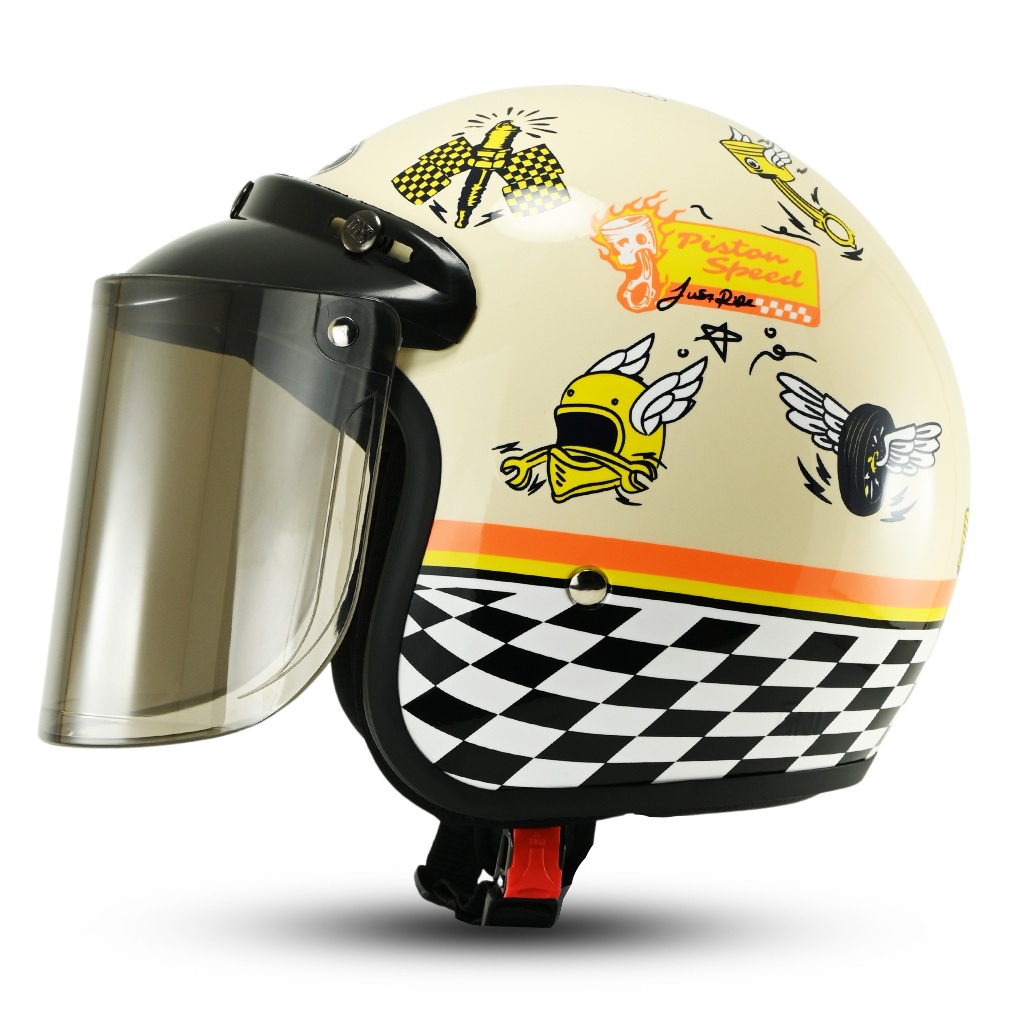 Helm Rsix  Bogo Dewasa Pria Wanita Premium Motor Speed Custom Terbaru Sni