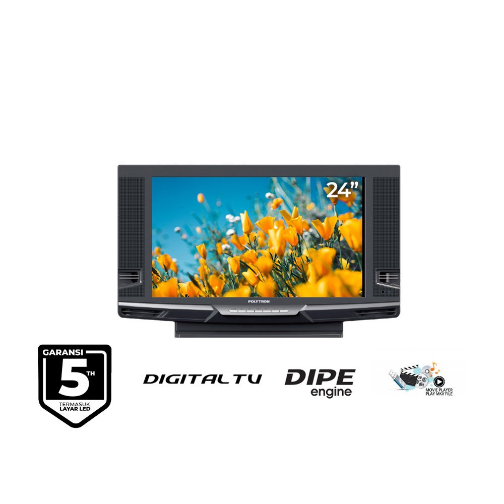 LED TV Polytron  Semi Tabung Digital TV LED 24 Inc - (PLD24V223)