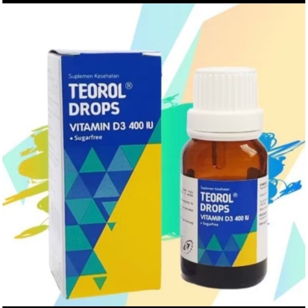 TEOROL DROPS 12,5 ML vitamin D3 Teorol Drops Vitamin D3 400 IU DSuplemen Vitamin D
