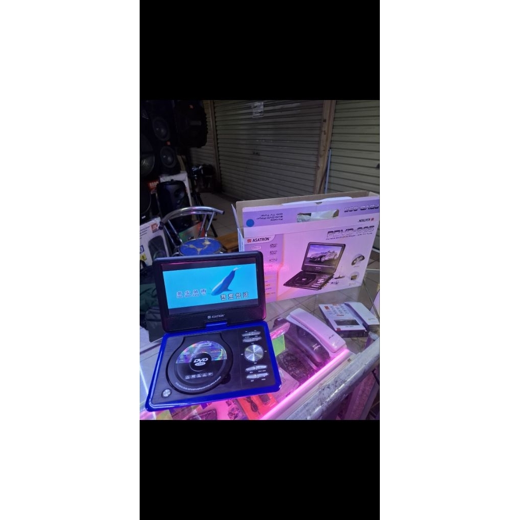 PORTABLE DVD ASATRON 9,9 INCH DVD ASATRON PD VD 995 DVD VCD MP3 MP4 VCD DVCD USB