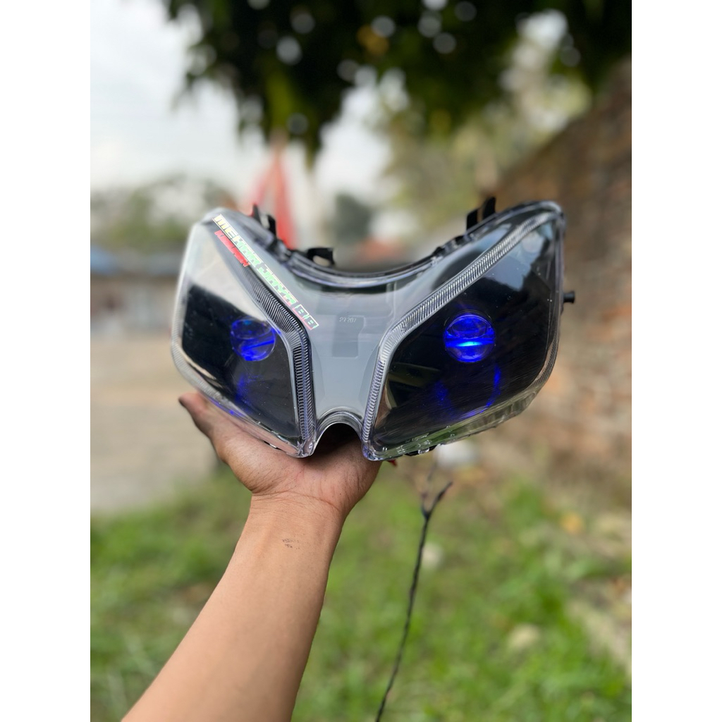 Reflektor Lampu depan VARIO 110 KARBU Lama/Old custom Lampu H4