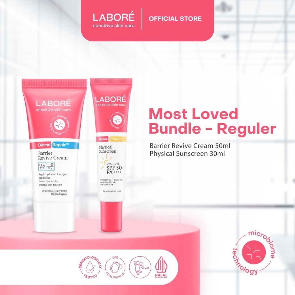 LABORÉ Dermalab Revolutionaire Most Loved Bundle For Normal and Sensitive Skin (Reguler Big-Size) - 