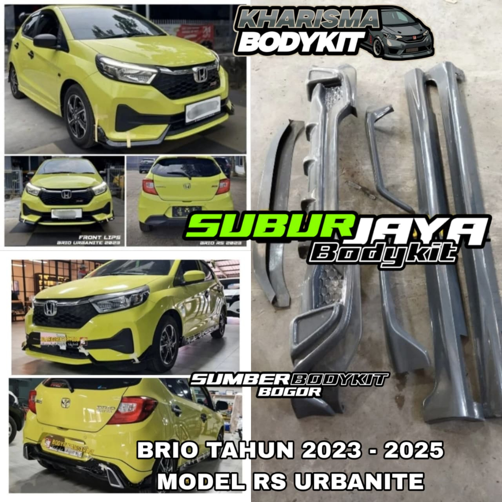 BODYKIT BRIO TAHUN 2023 - 2025 SEMUA MODEL BODYKIT BRIO URBANITE BRIO RS 2023 2024 2025 MOBIL