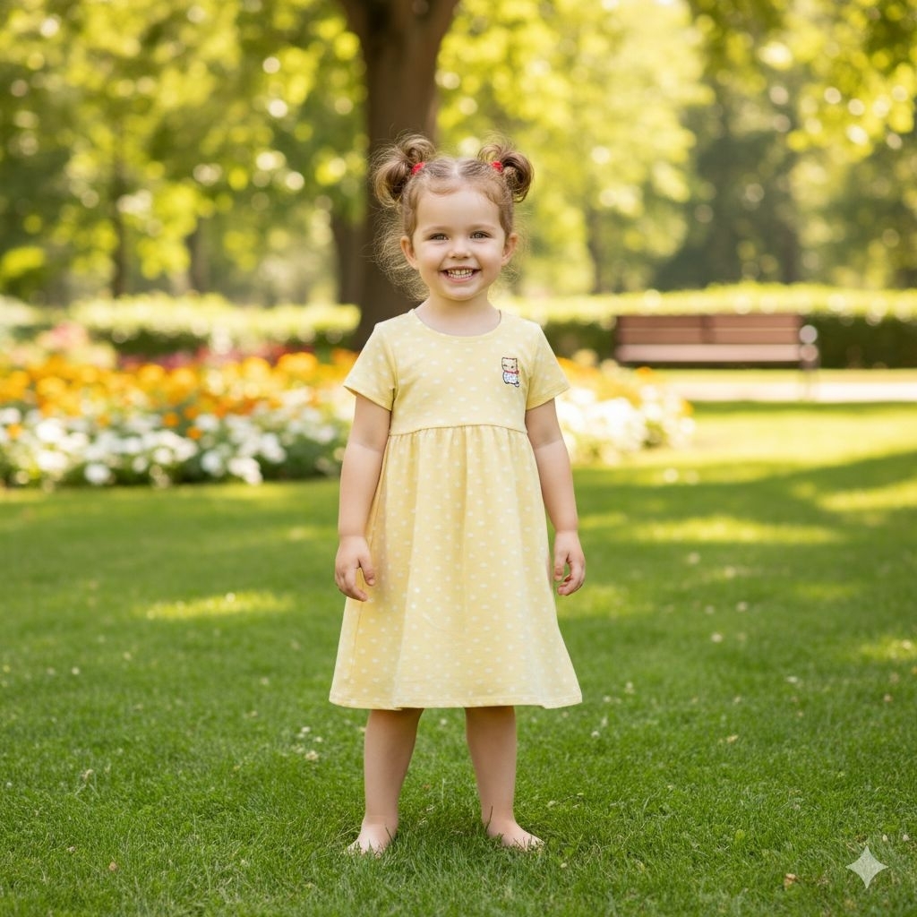 LEMONE Dress Anak  Motif Love Kecil 116094