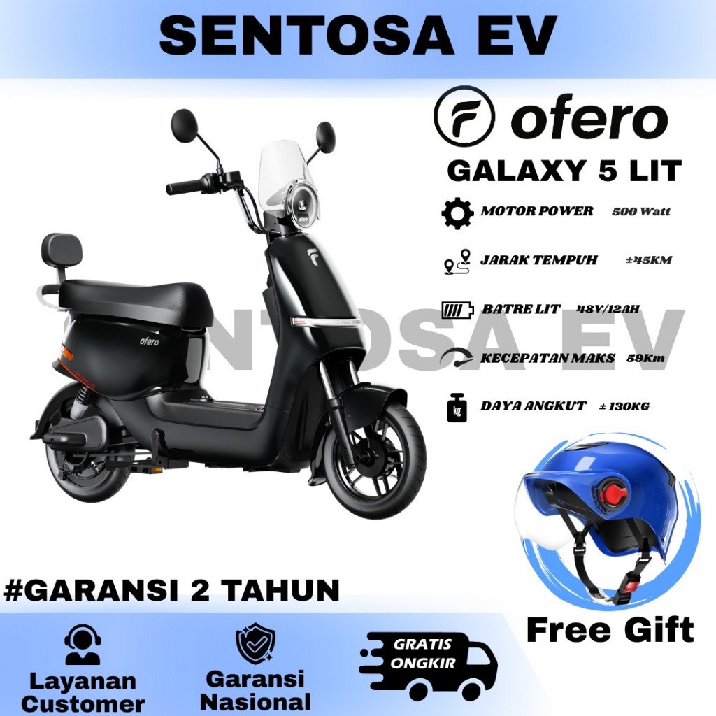 SEPEDA LISTRIK OFERO GALAXY 5 LIT 500WATT