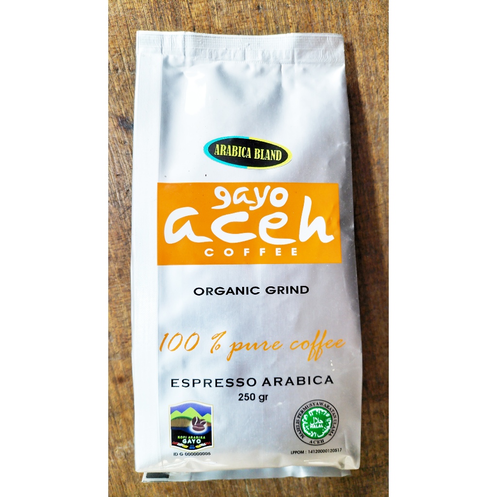 Kopi Arabica Gayo Aceh Espresso 250 Gr