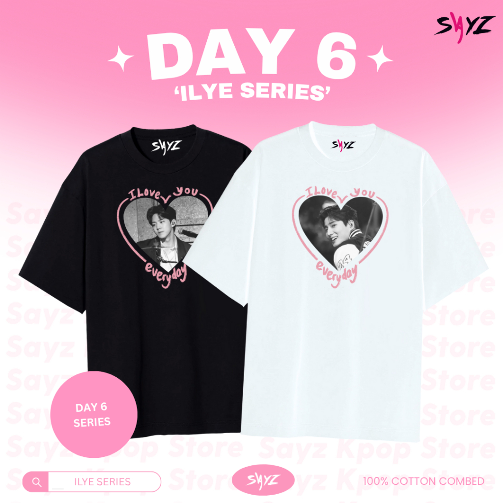 Kaos DAY6 ' I Love You Everyday ' Series - Sungjin Young K Wonpil Doowon Jae Junhyeok day 6 my day -