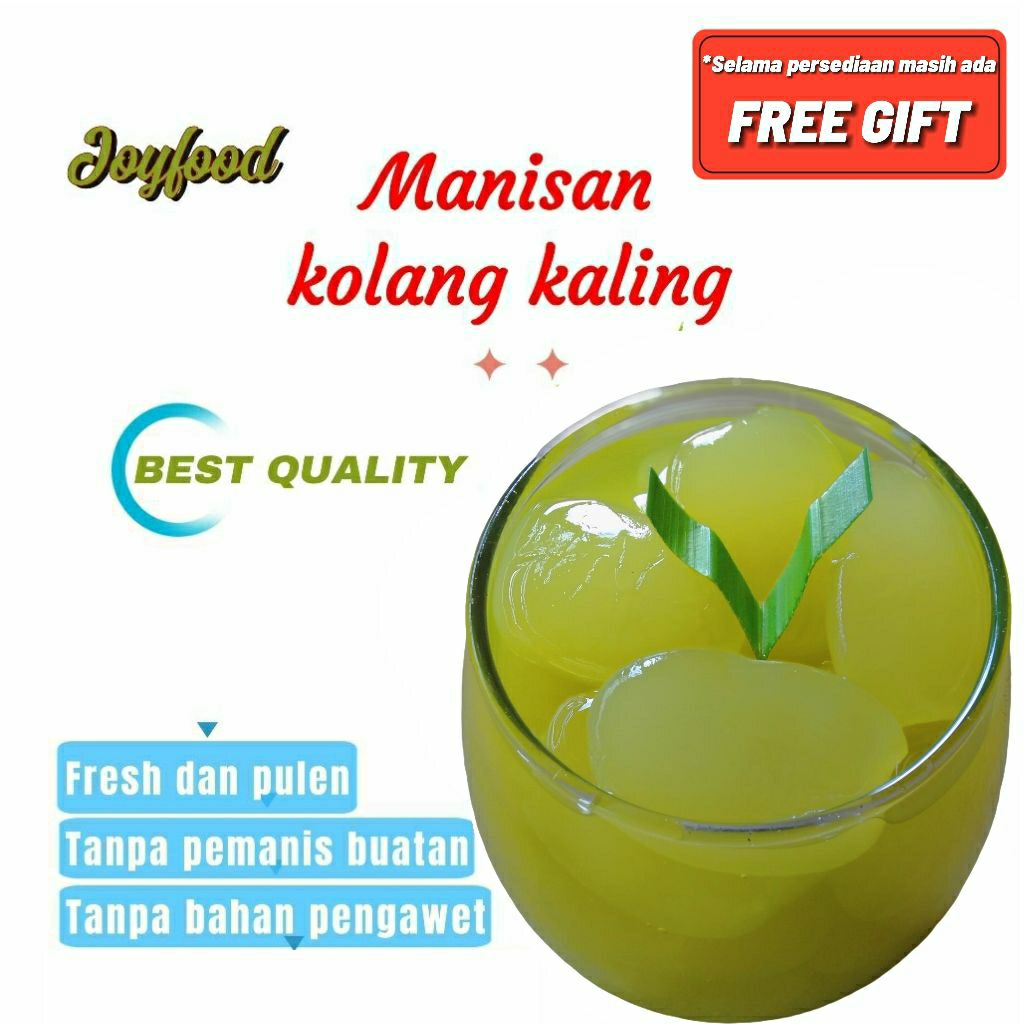 1 Kg Manisan Kolang Kaling 100 % Gula Marjan Melon