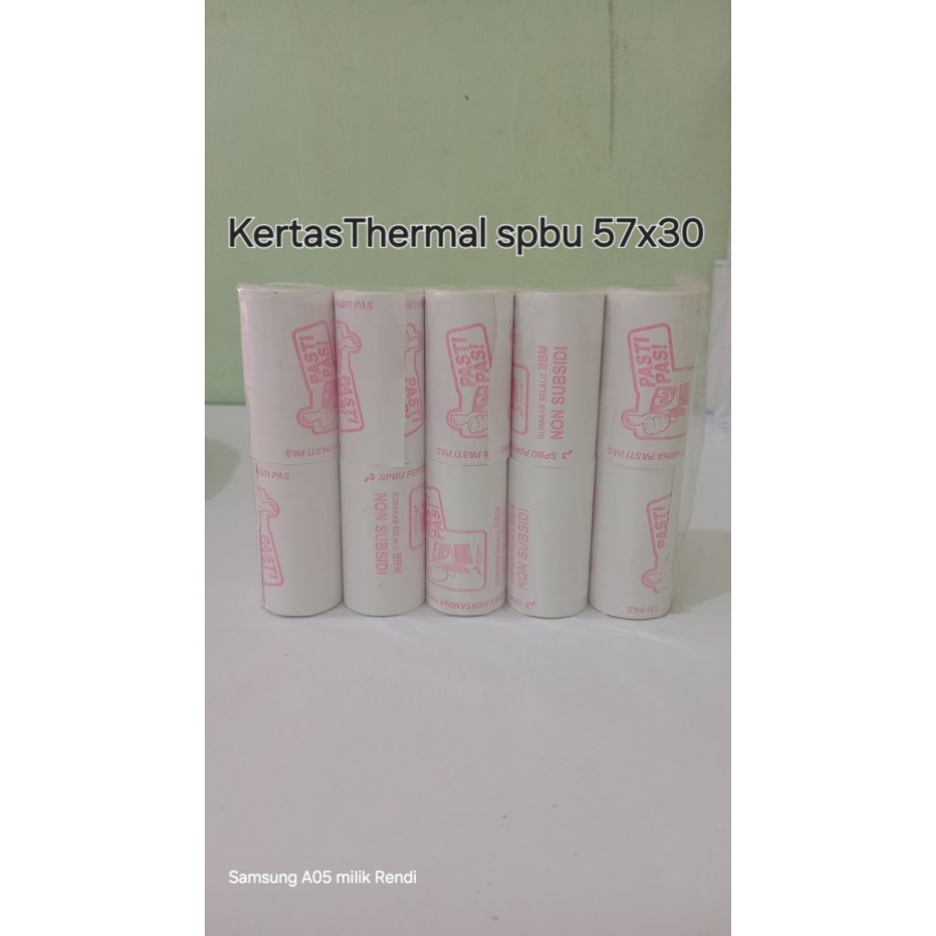 KertasThermal logo spbu ukuran 57x30