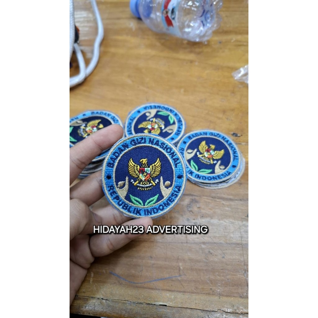 logo bordiran bgn patch bgn emblem bgn logo bordiran badan gizi nasional