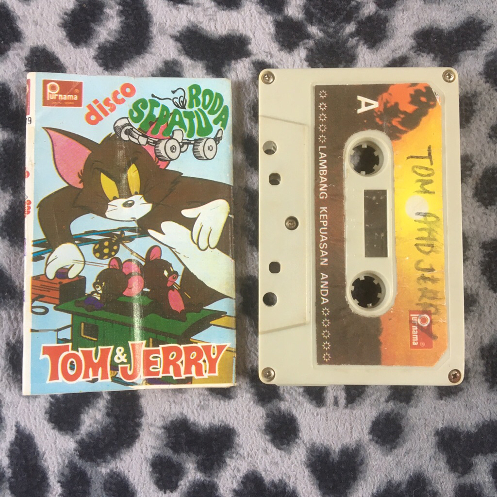 Kaset Tape Disco Sepatu Roda Tom & Jerry