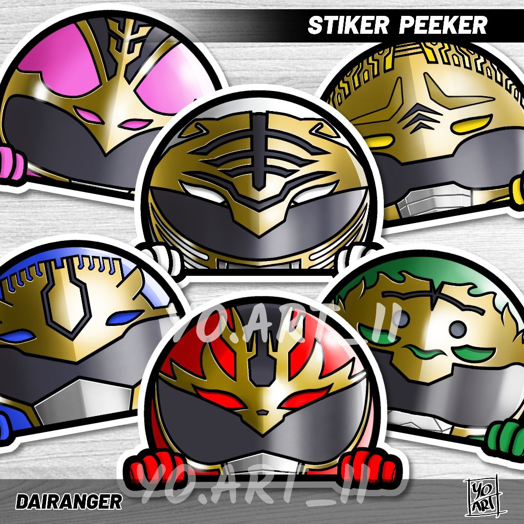 Stiker peeker - Super Sentai series DAIRANGER