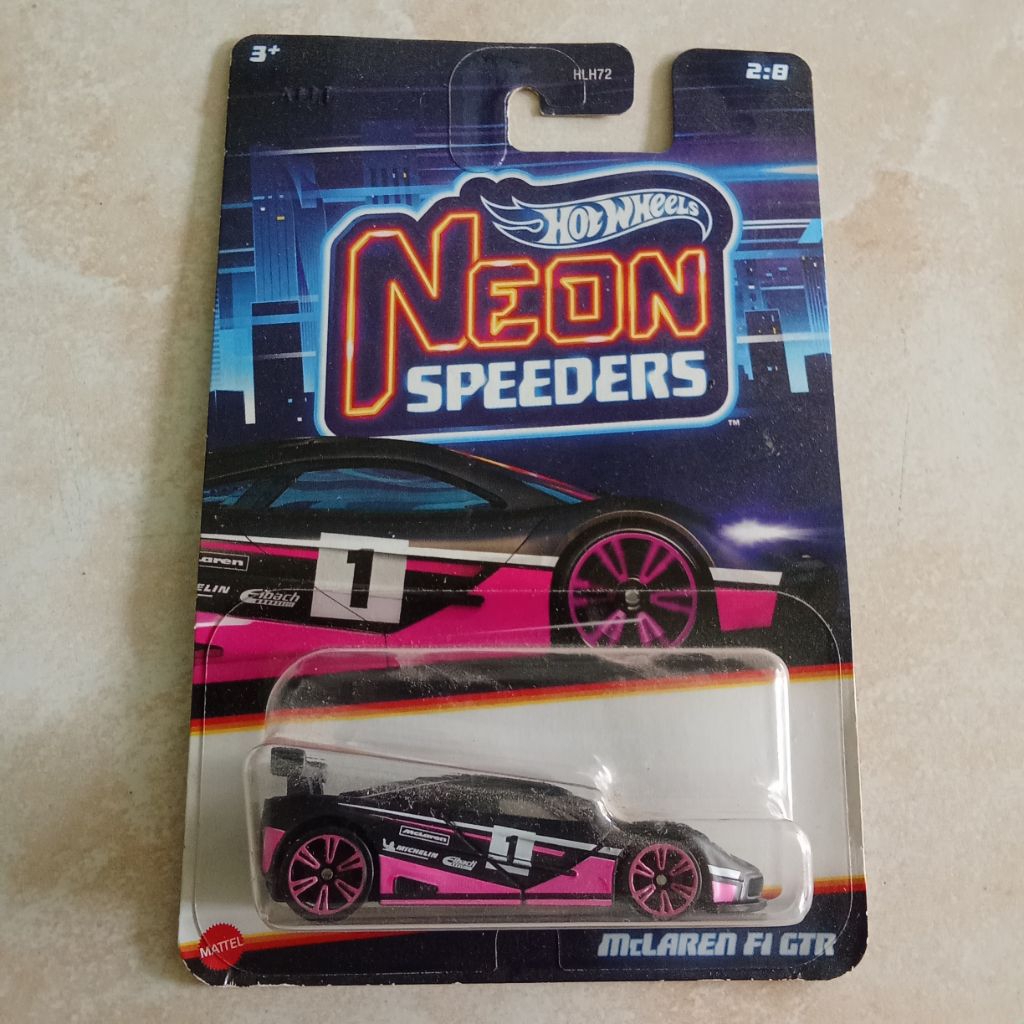 Hotwheels McLaren F1 GTR Neon Speeders