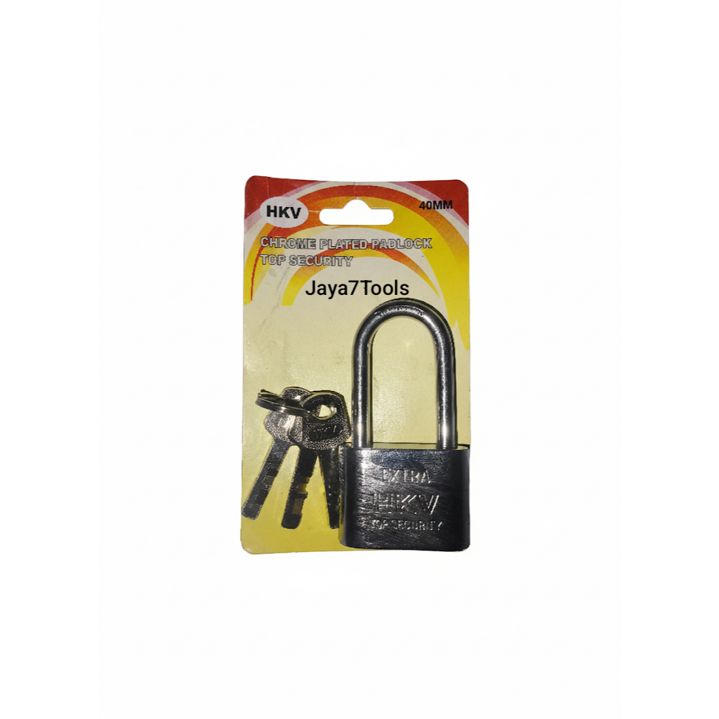 GEMBOK PANJANG MEREK HKV UKURAN 40mm/Gembok kepala panjang HKV ukuran 40mm